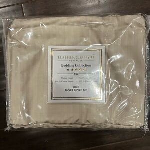 King Duvet Cover Set - Beige